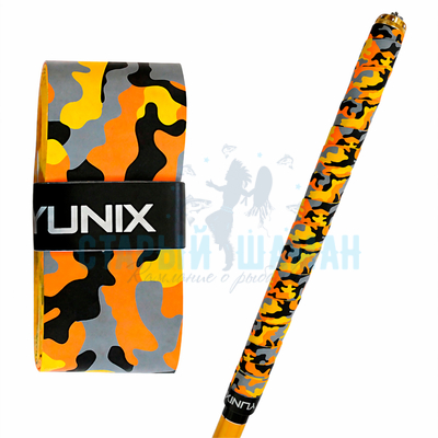 Лента для рукояти удилища - камуфляж оранжевый - (110 х 2,5см)