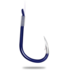 Поводки с двумя крючками (с бородкой) и силиконовым разветвителем "Blue Hook" для оснастки Херабуна - крючки (#1) - леска (#0.8) - 0.14мм (8шт)