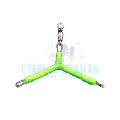 Разветвитель для поводков с вертлюгом (размах 4см) (2шт) Разветвитель для поводков с вертлюгом (размах 4см) (2шт)