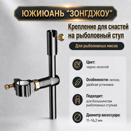 Крепление для снастей Южиюань "Зонгджоу" на рыболовный стул (для рыболовных мисок) Крепление для снастей Южиюань "Зонгджоу" на рыболовный стул (для рыболовных мисок)
