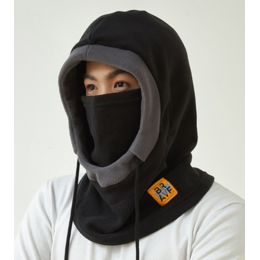 Флисовая балаклава "Holygolem mod14/1" (черная с серым)