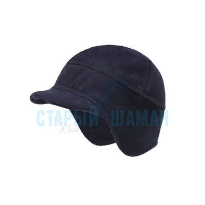 Рыболовная вязаная шапка Флисовая шапка "Lambushka mod33/3" (черная) (р.56-59)
