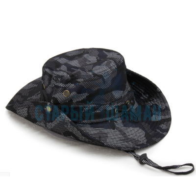 Рыболовная шляпа "Следопыт" (темно-синий с серым)