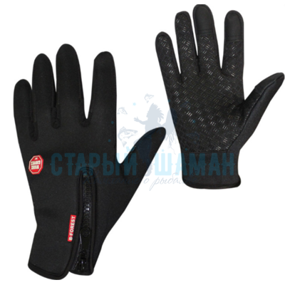 Неопреновые перчатки "Forest" (черные, М)