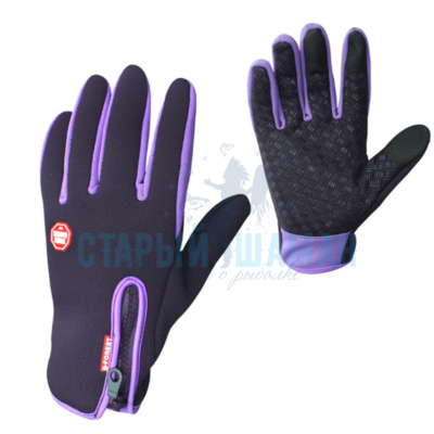 Неопреновые перчатки "Forest" (фиолет, L)