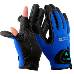 Неопреновые рыболовные перчатки DLGDX (размер XL, цвет синий)