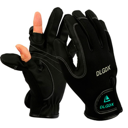 Неопреновые рыболовные перчатки DLGDX (размер XXL, цвет черный)