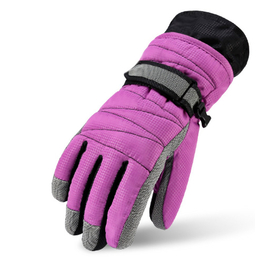 Теплые зимние перчатки Lambushka фиолетовый (размер М)