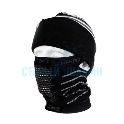 Лыжная маска "Mask X" NANDN (черная с серым)