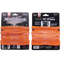 Лыжная маска "Holygolem Mask"  (оранжевая с белым)