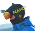 Лыжная маска "Mask X" NANDN (серая с оранжевым)