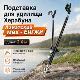 Подставка для удилища Херабуна "Азиатский мах - Енгжи" 2.4м Подставка для удилища Херабуна "Азиатский мах - Енгжи" 2.4м