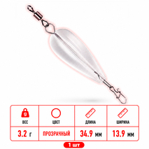 Попла-поппер #14 (34.9мм, 3.2г) 1шт.