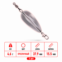 Попла-поппер #15 (37.9мм, 4.6г) 1шт.