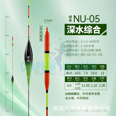 Поплавок  для Херабуна "Oliva Greenfish NU-05" (40см - 2.3гр)