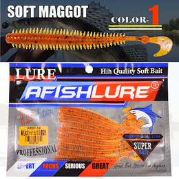 Твистер AfishLure - Soft Maggot color 1 (10шт)