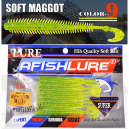 Твистер AfishLure - Soft Maggot color 9 (10шт)