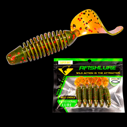 Твистер "AFL-SWr" - хаки - 60мм - 3г - (6шт)